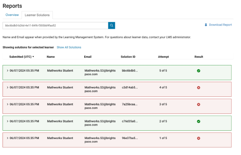 Možnost identifikace studentů při využití MATLAB Grader, Anna Tocháčková (HUMUSOFT)